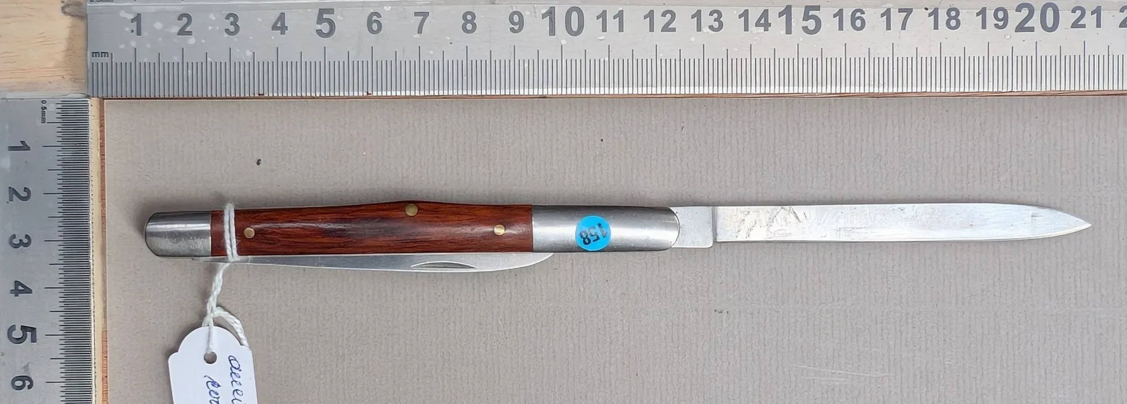Antique ROSTERE single-blade pocket knife—see photos for dimensions