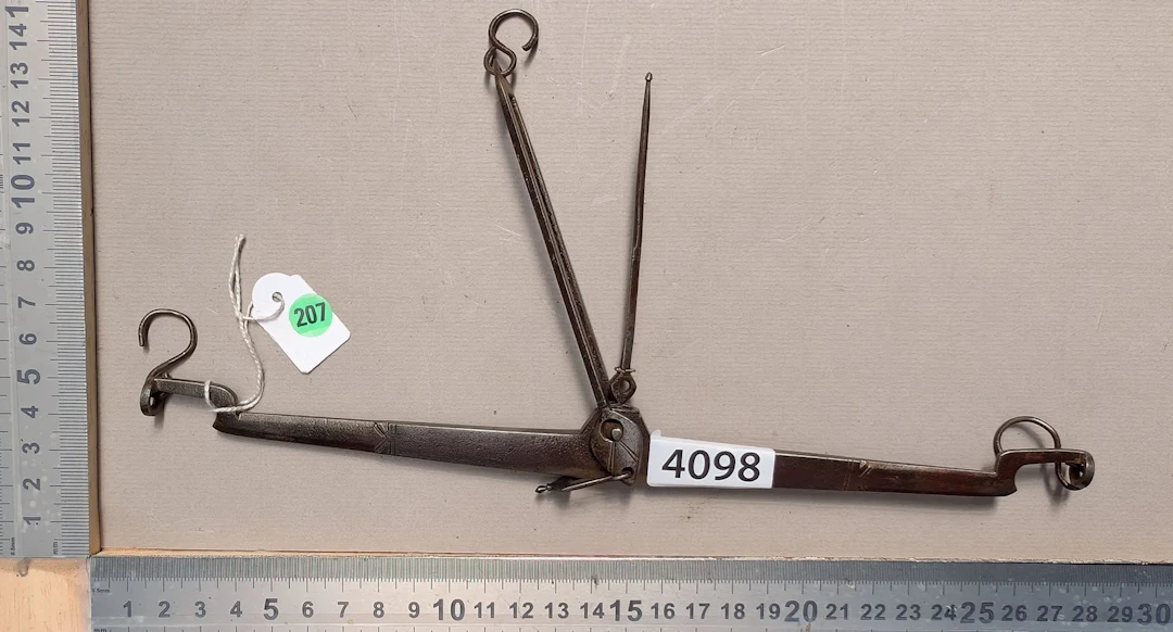 Antique 18th-century scale—see photos for dimensions and condition