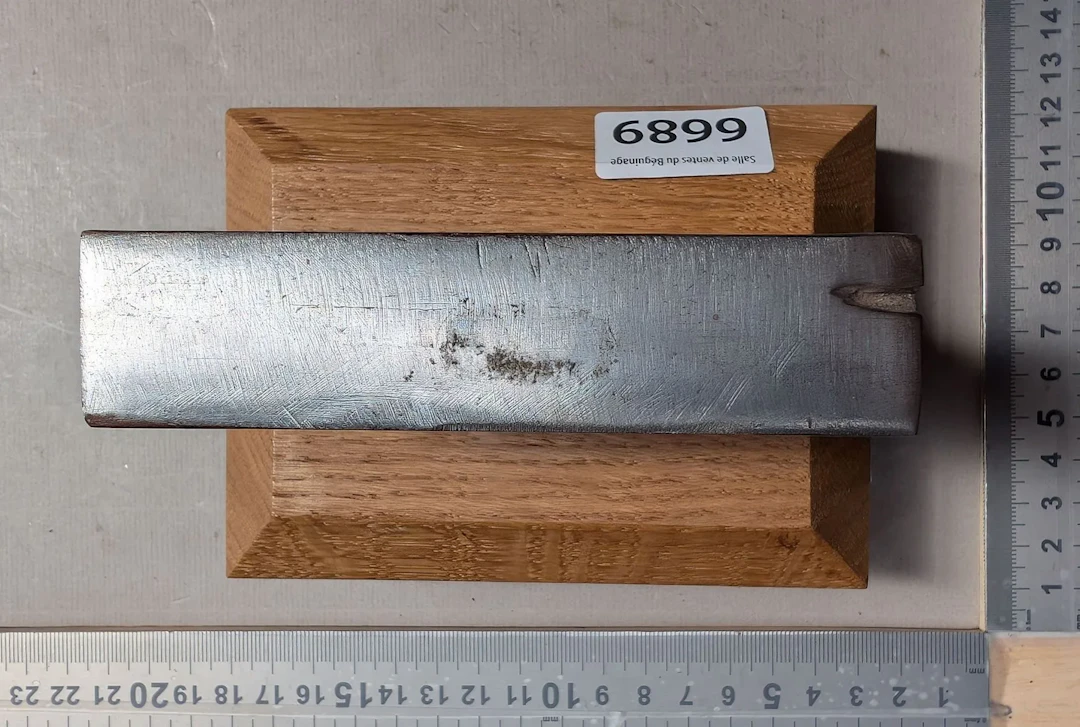 Beautiful watchmaker's anvil on an oak base—see photos for dimensions