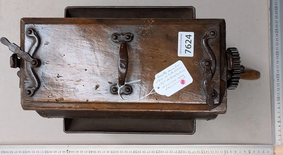 Antique butter churn, circa 1900—see photos for dimensions and condition