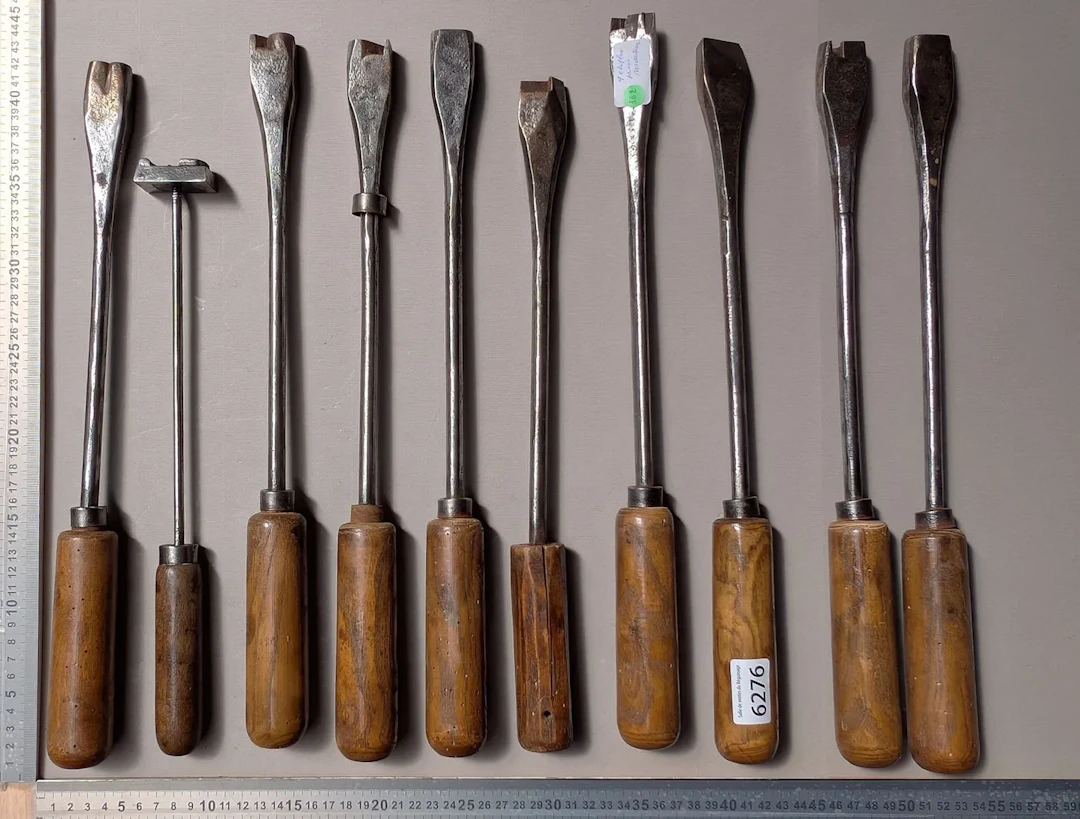 9 numbered pieces for marking—see photos for dimensions and condition