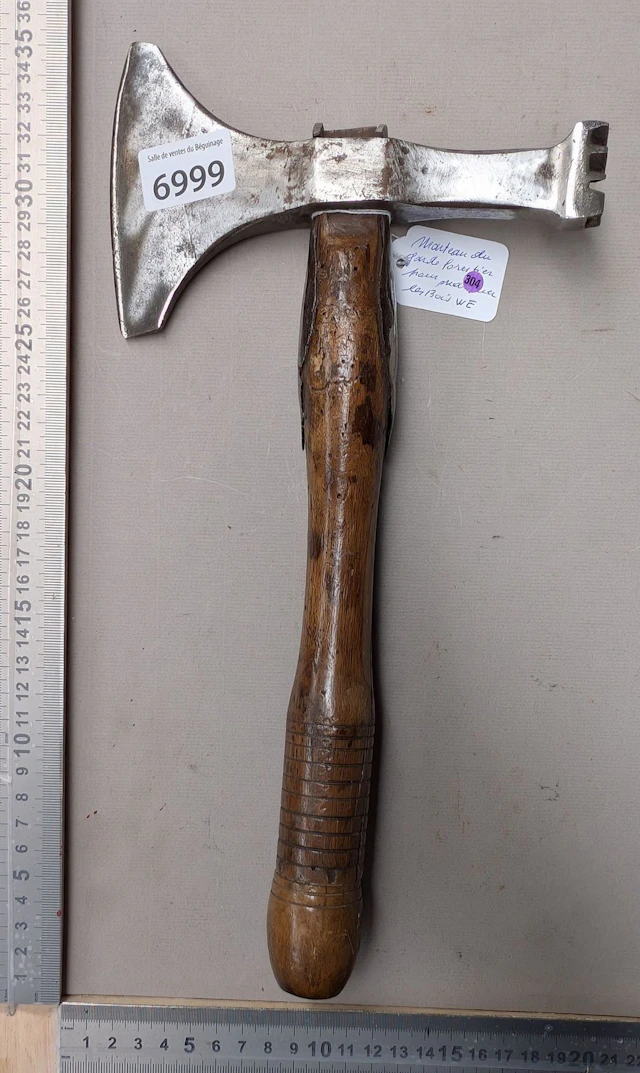 1 antique W.E. forester's hatchet for marking timber—see photos for