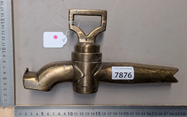 Antique bronze faucet—see photos for dimensions and condition