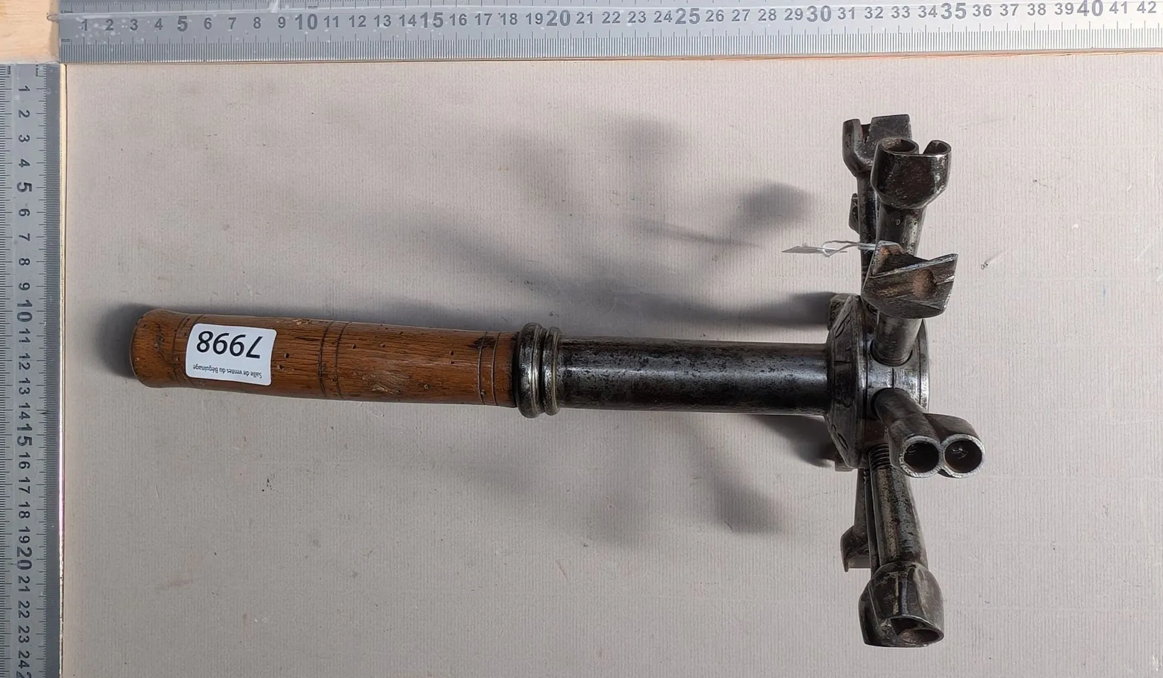 1 old forestry mark—see photos for dimensions and condition