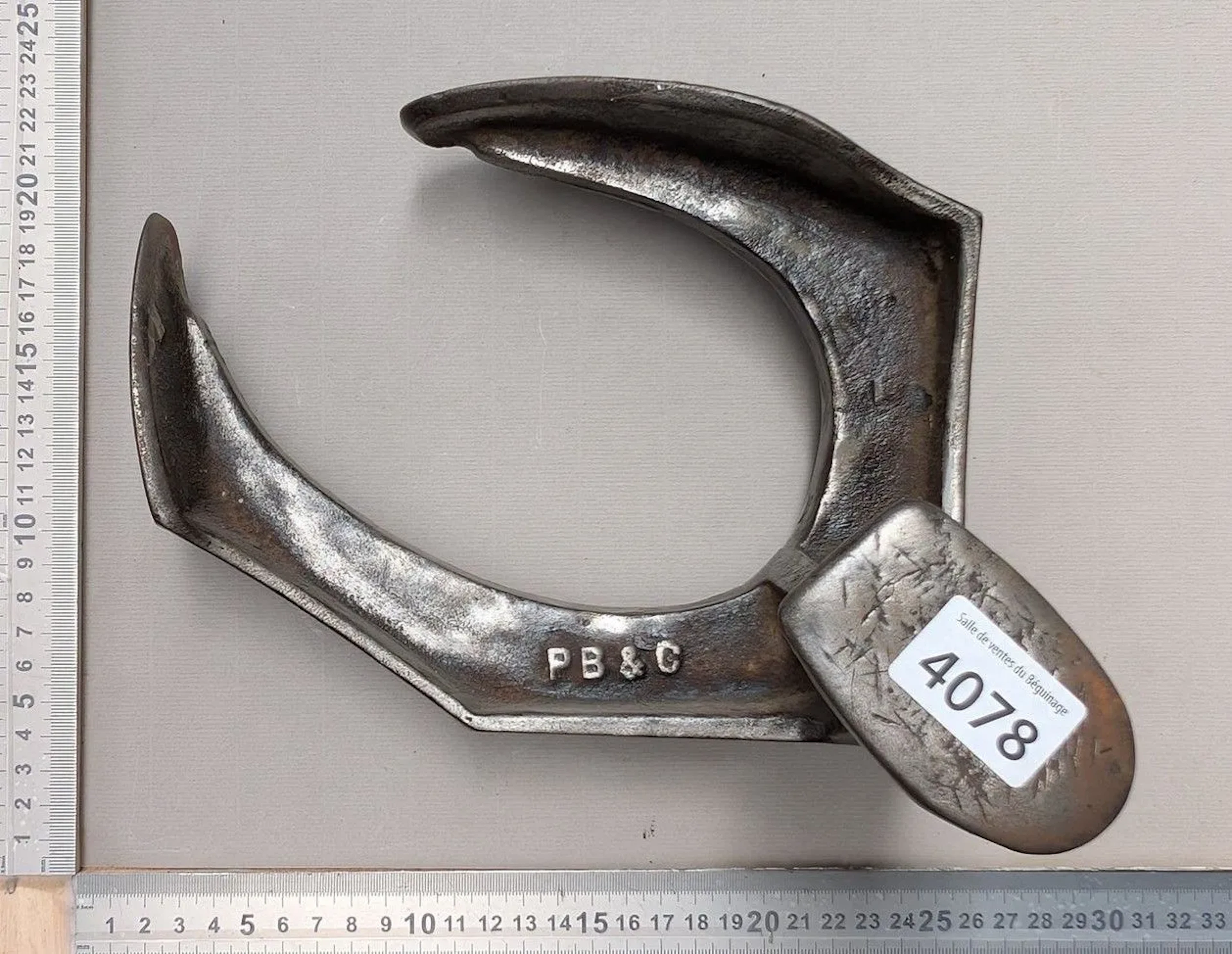 Cast-iron cobbler's block - See photos for dimensions and condition