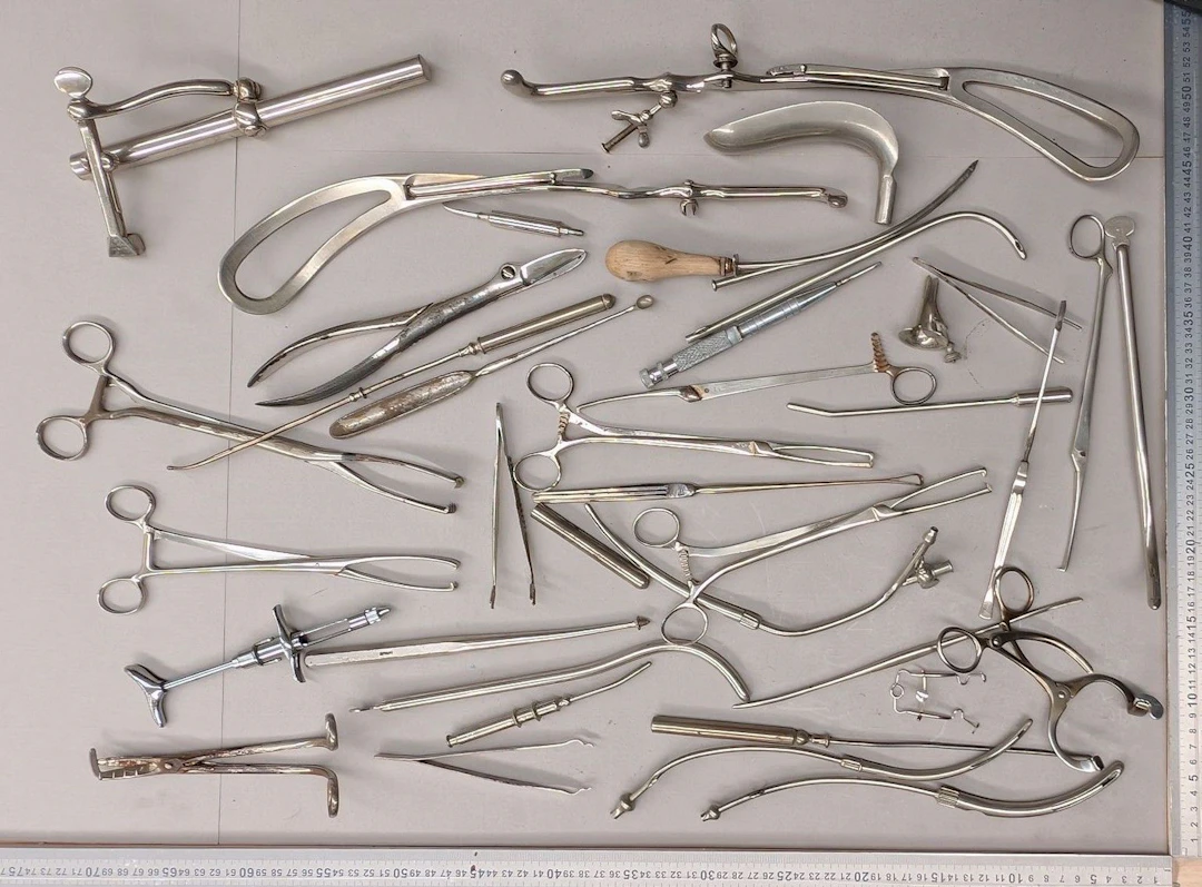 30 medical instruments—see photos for dimensions and condition