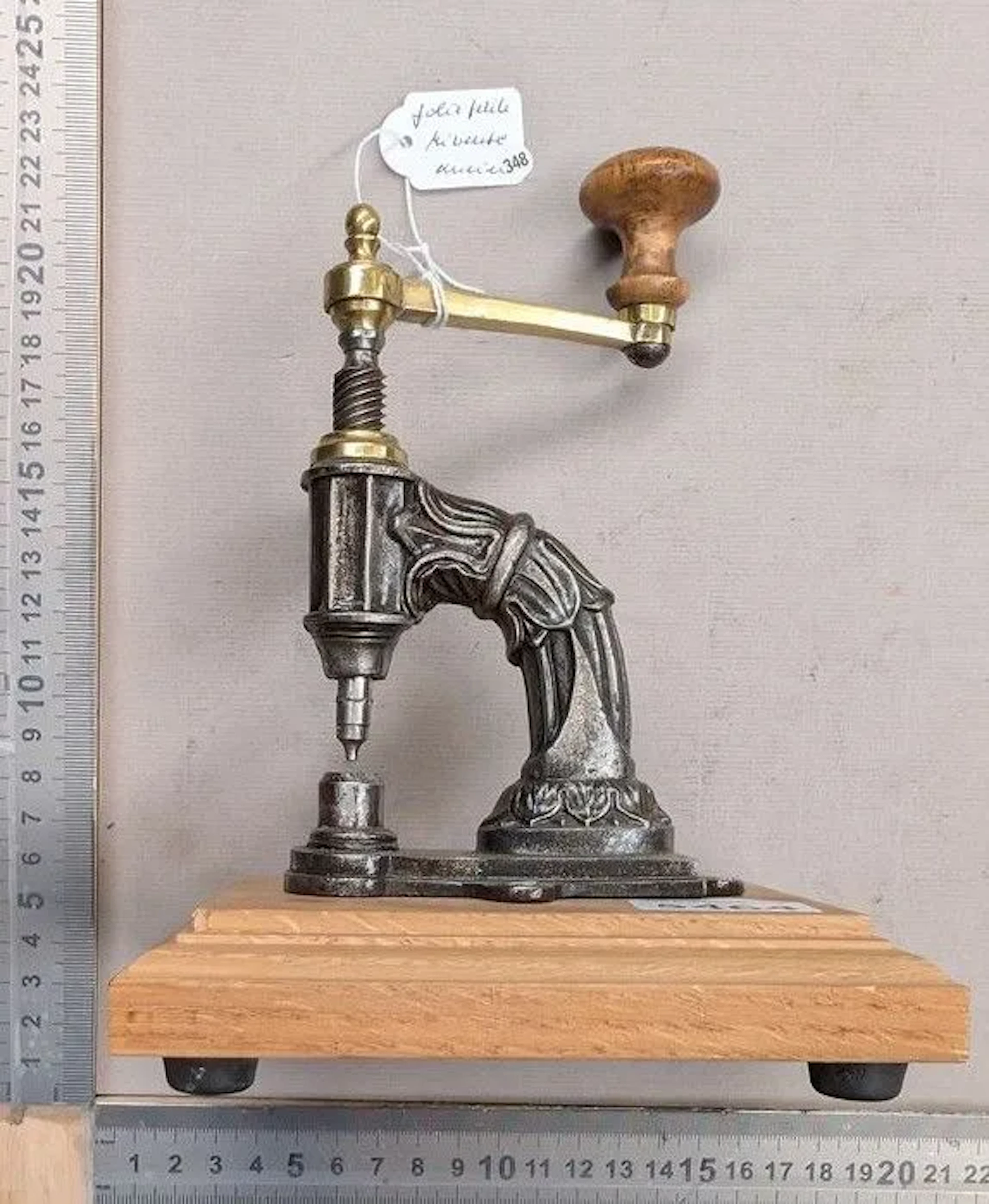 Cute little riveter—see photos for dimensions and condition