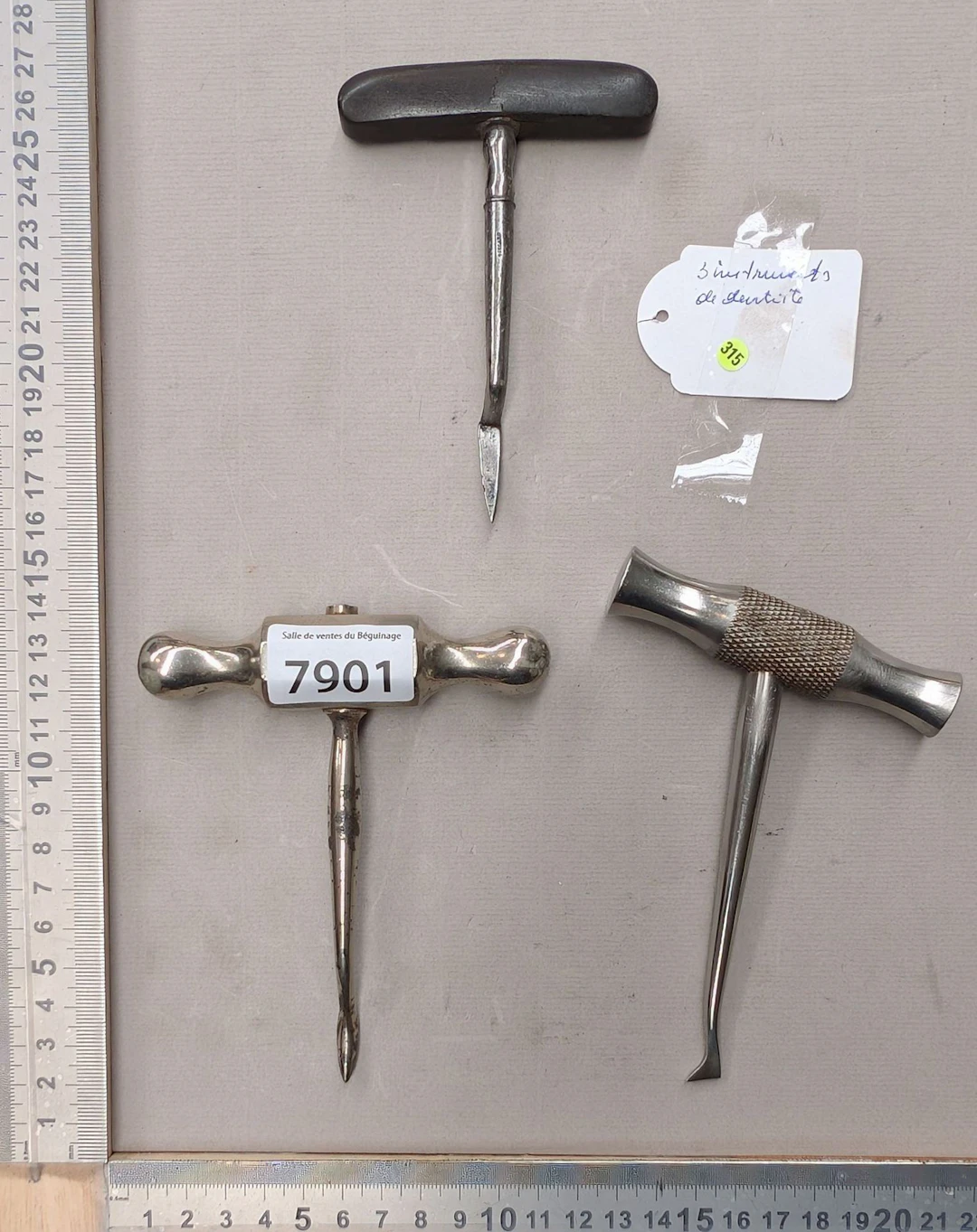 3 medical instruments—see photos for dimensions and condition