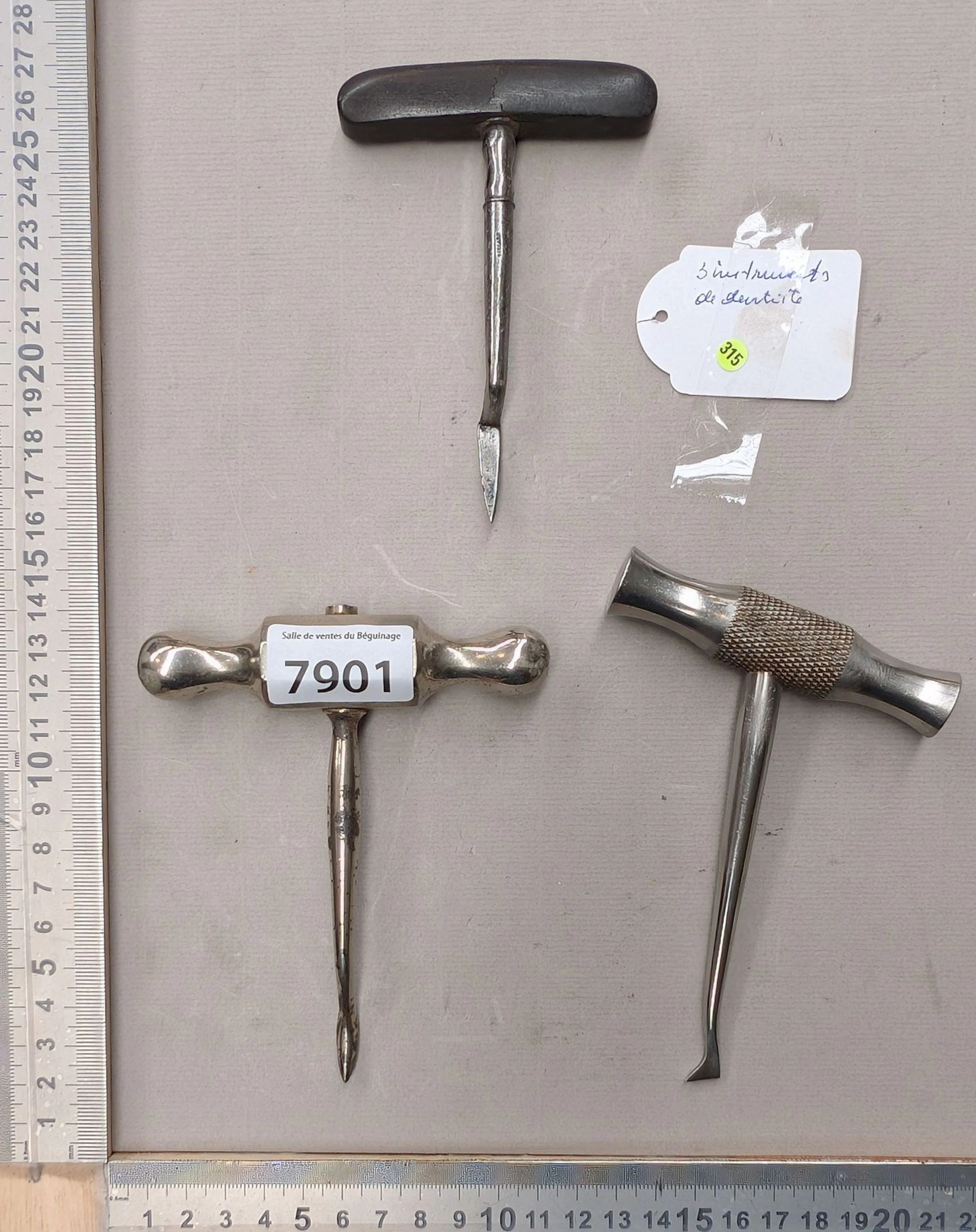 3 medical instruments—see photos for dimensions and condition
