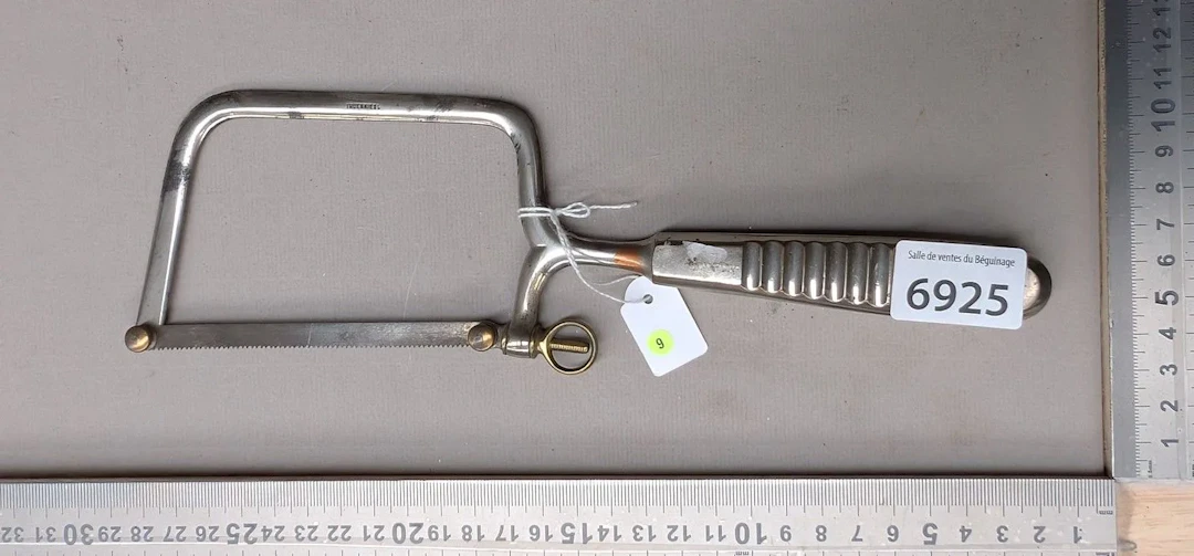Medieval surgical saw—see photos for dimensions and condition