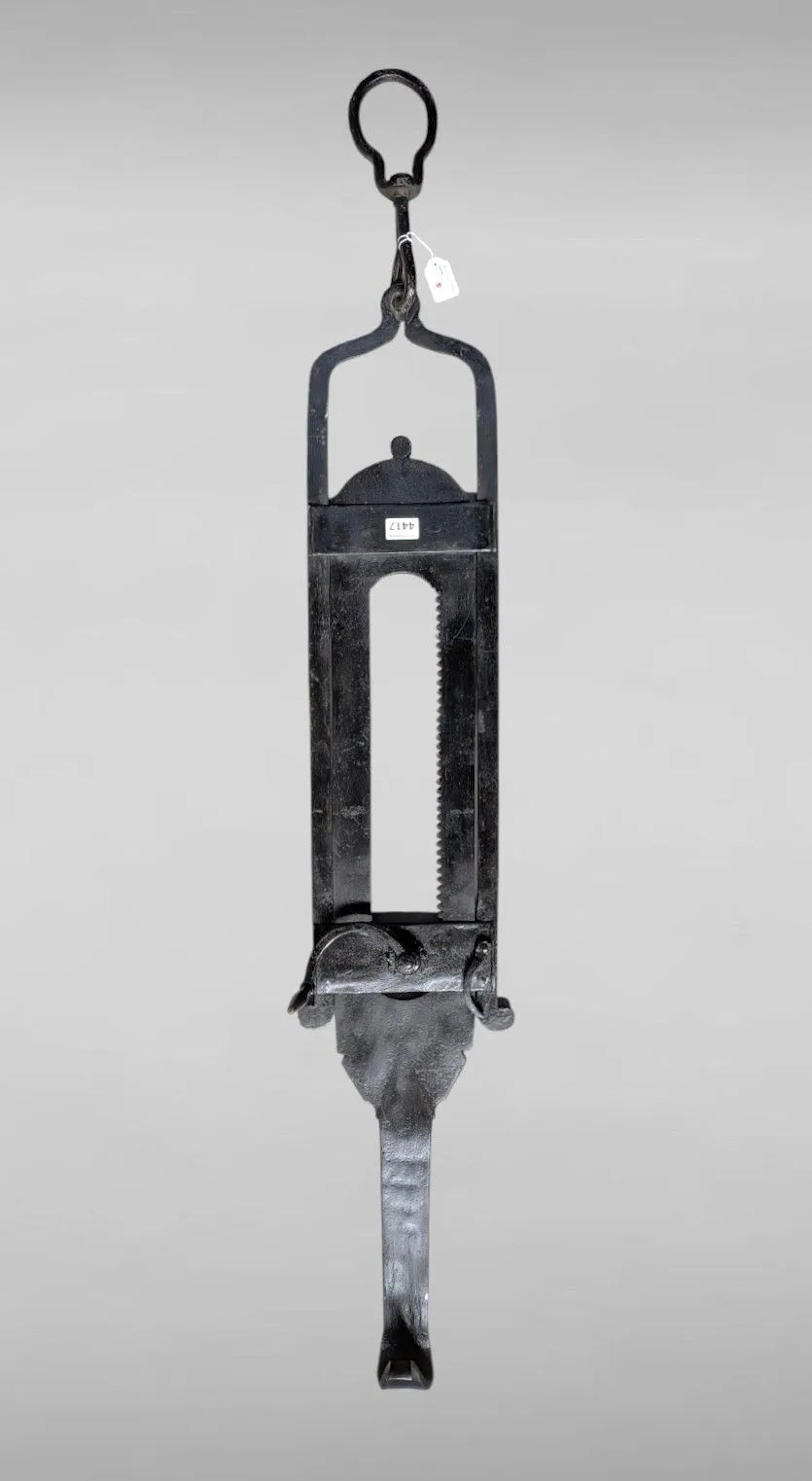 Antique wrought-iron rack—see photos for dimensions and condition