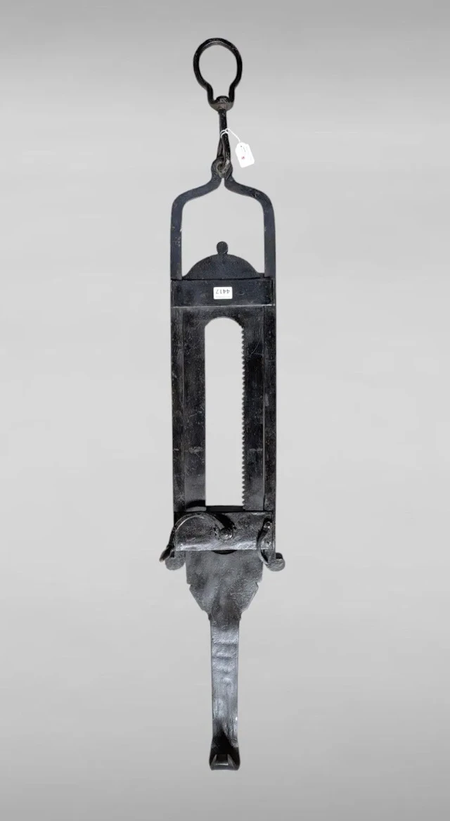 Antique wrought-iron rack—see photos for dimensions and condition