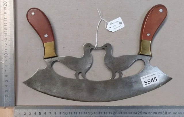 Antique wedding meat grinder—see photos for dimensions and condition