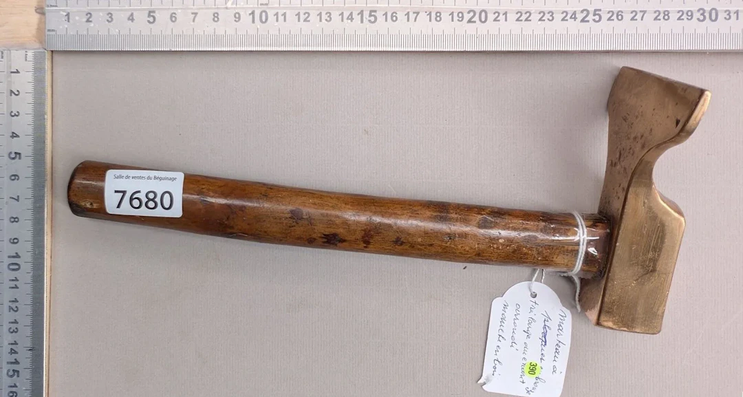 1 bronze hammer for hammering - See photos for dimensions and condition