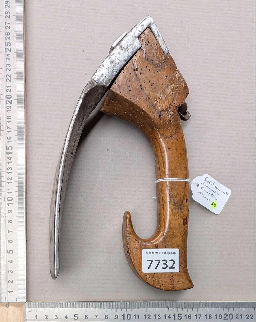 Beautiful carpenter's and sculptor's adze—see photos for dimensions
