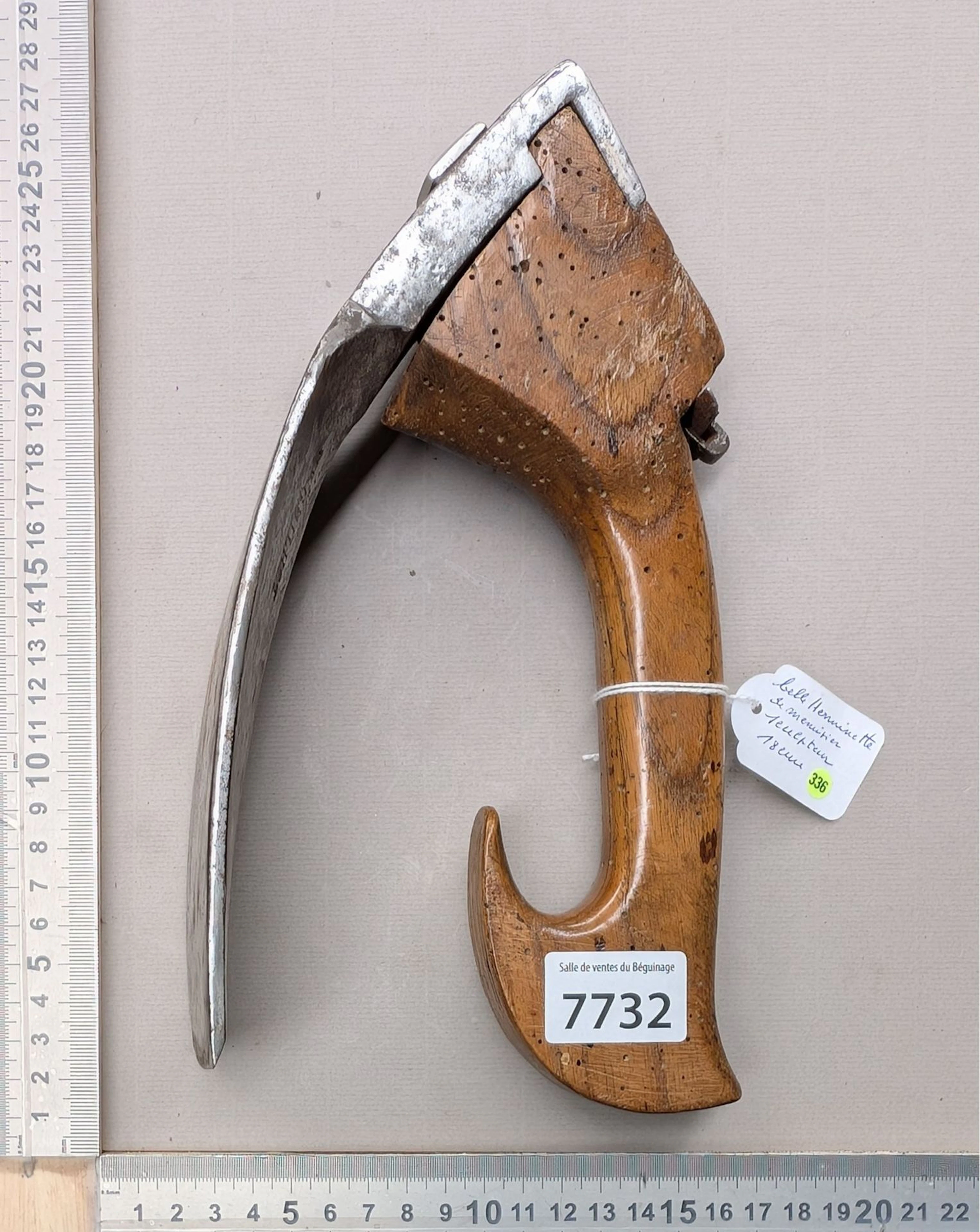 Beautiful carpenter's and sculptor's adze—see photos for dimensions