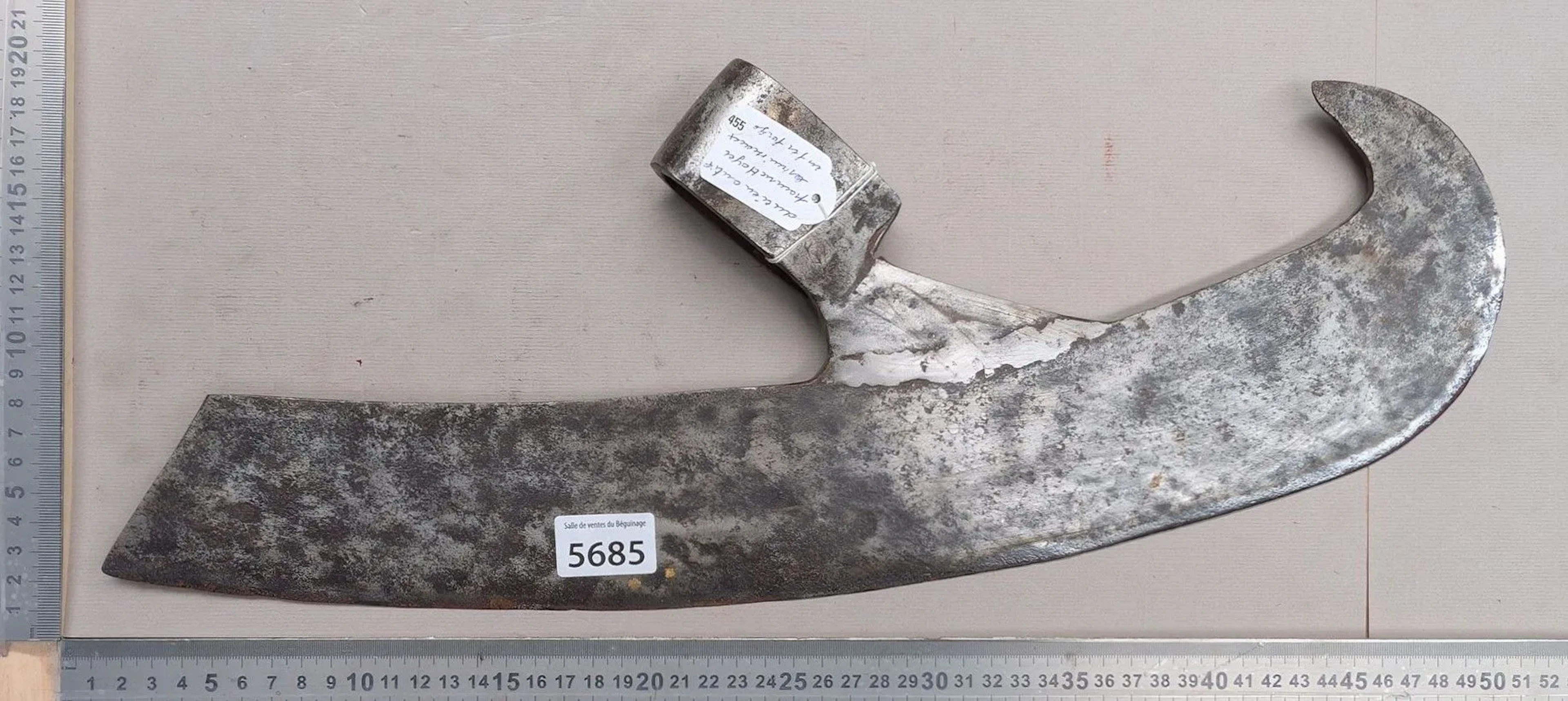 1 Old tool for cleaning streams—see photos for dimensions and condition