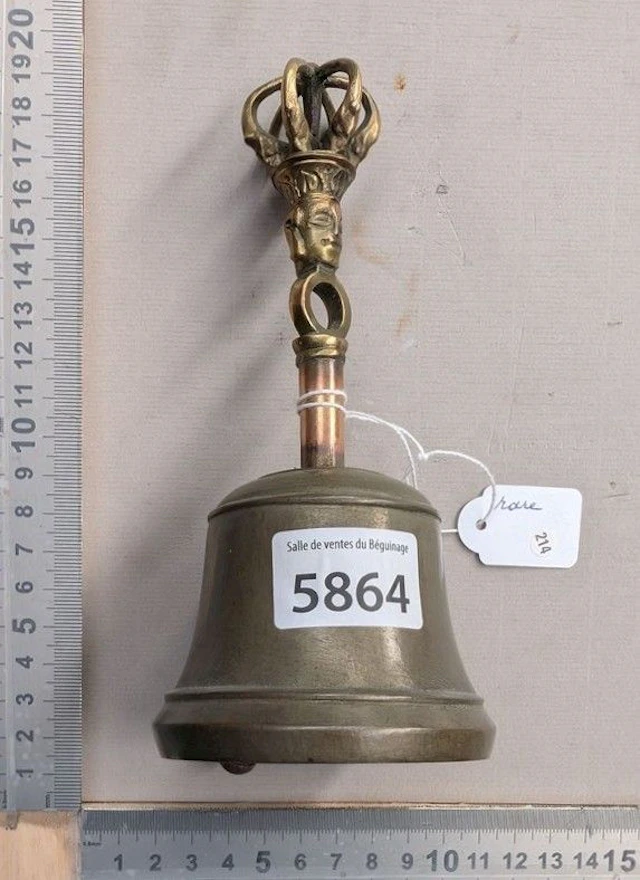 A Tibetan bell—see photos for dimensions and condition