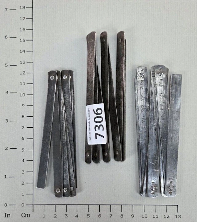 3 meters of antique metal—see photos for dimensions and condition