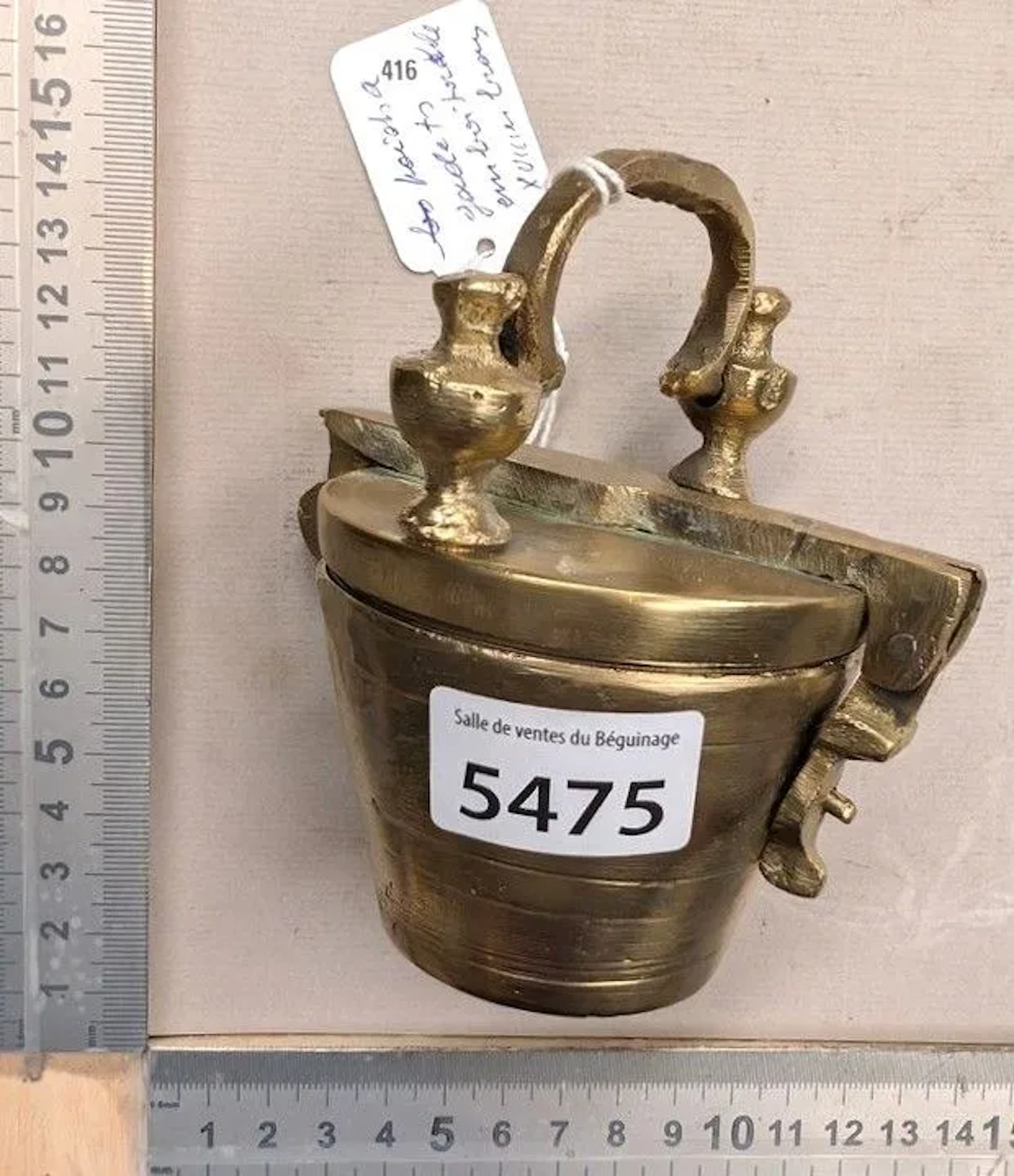 18th-century nested measuring cups—see photos for dimensions and condition