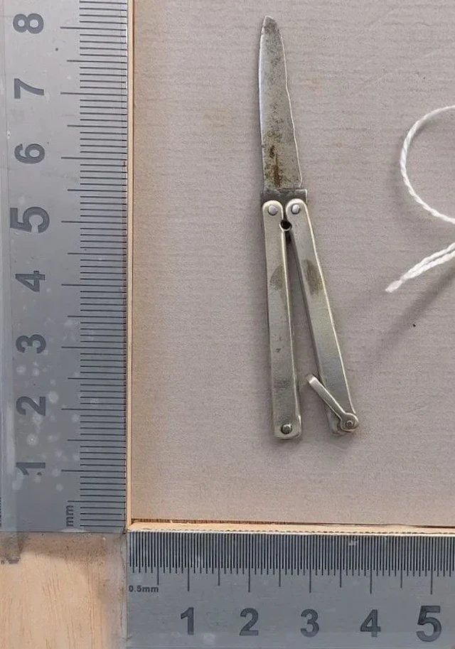 Exceptional small PATENT knife, model 1500 P, METZ, 1880–1910—see