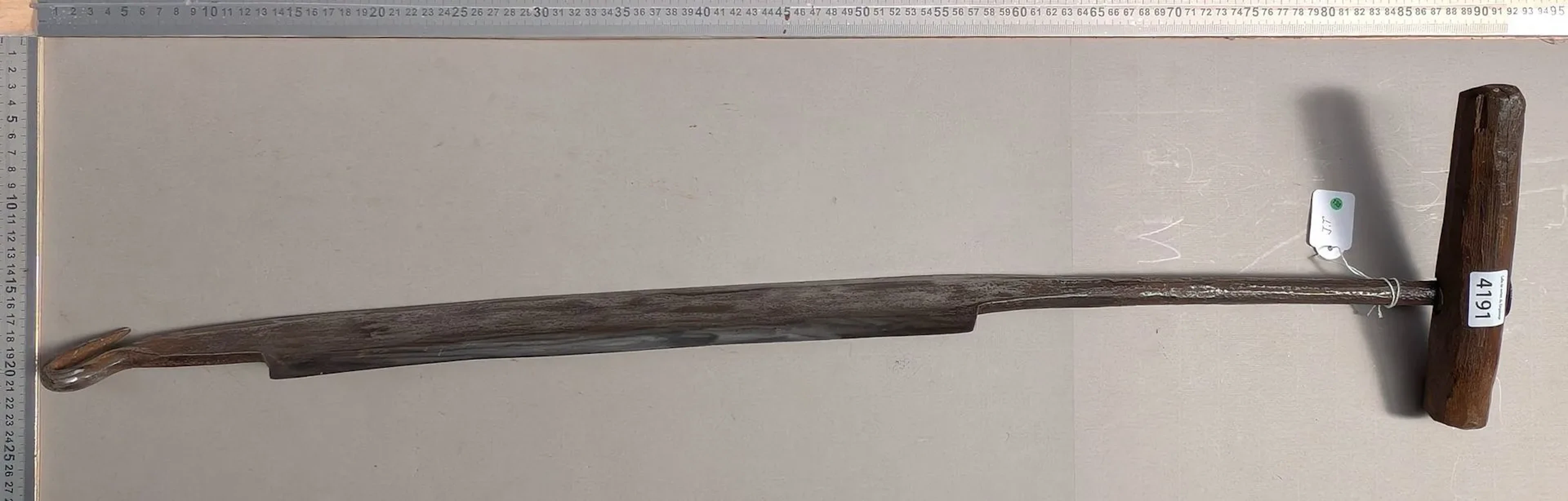 1 pair of clog-maker's tools—see photos for dimensions and condition