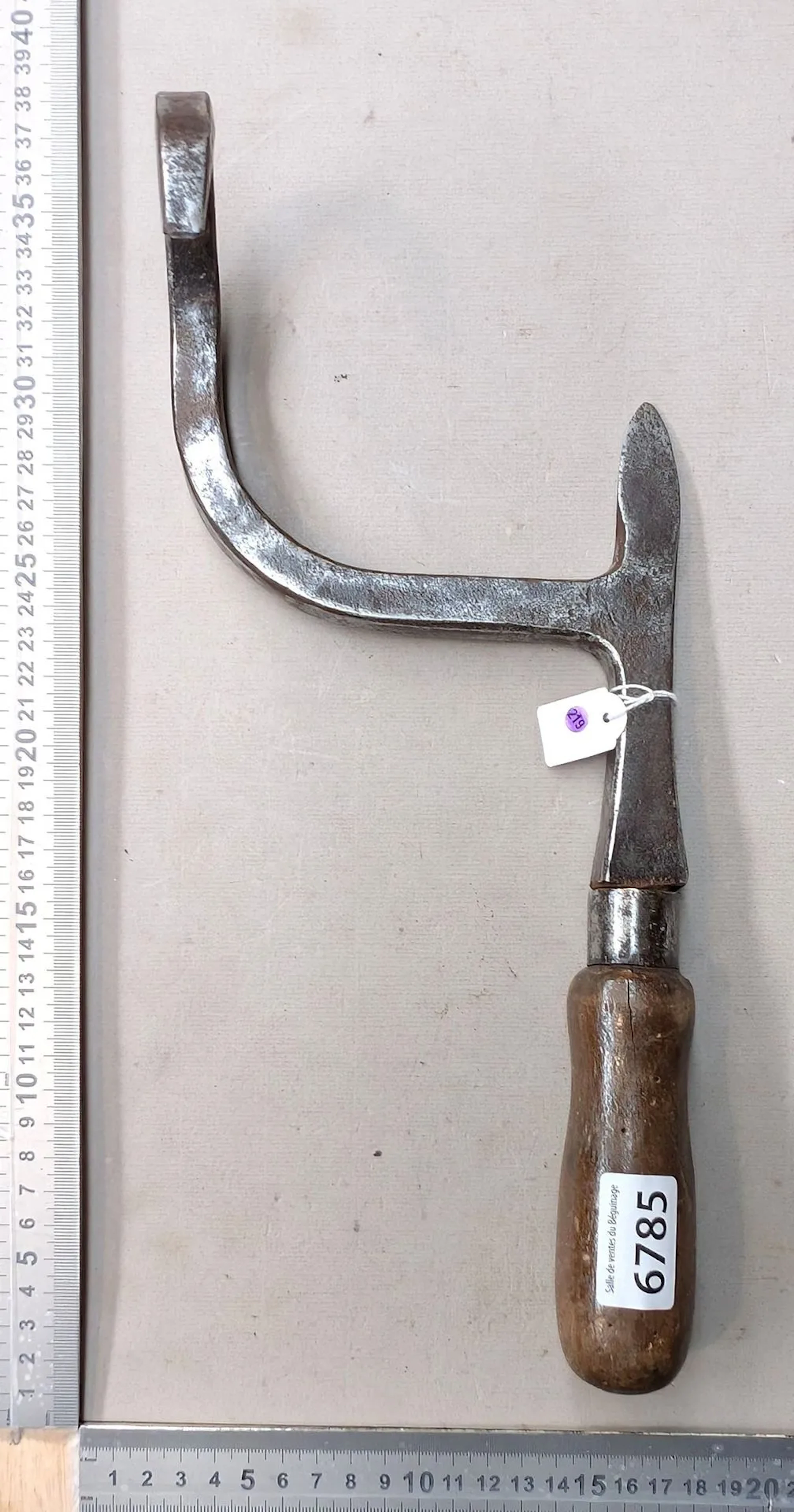 Antique thrush-trapping tool—see photos for dimensions and condition