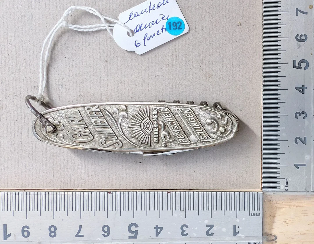Vintage SOLINGEN metal knife—see photos for dimensions and condition
