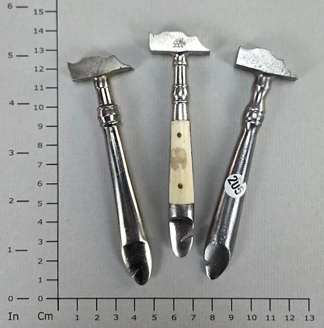 3 small vintage wooden knives for opening cigar boxes? - See photos