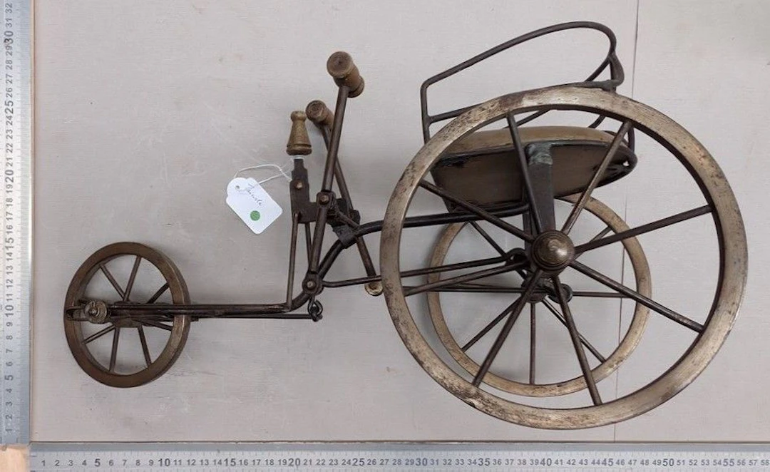 Small forged tricycle—see photos for dimensions and condition