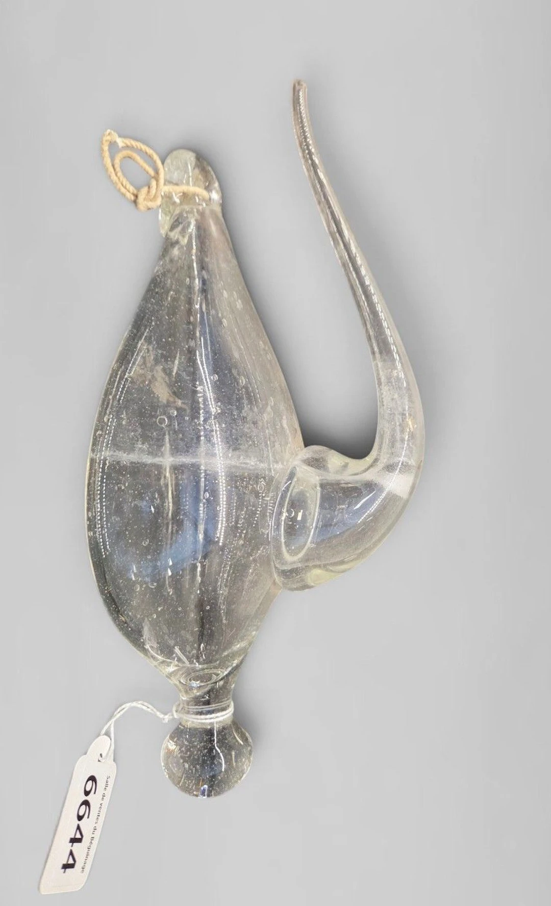 18th-century water-barometer bottle—see photos for dimensions and condition