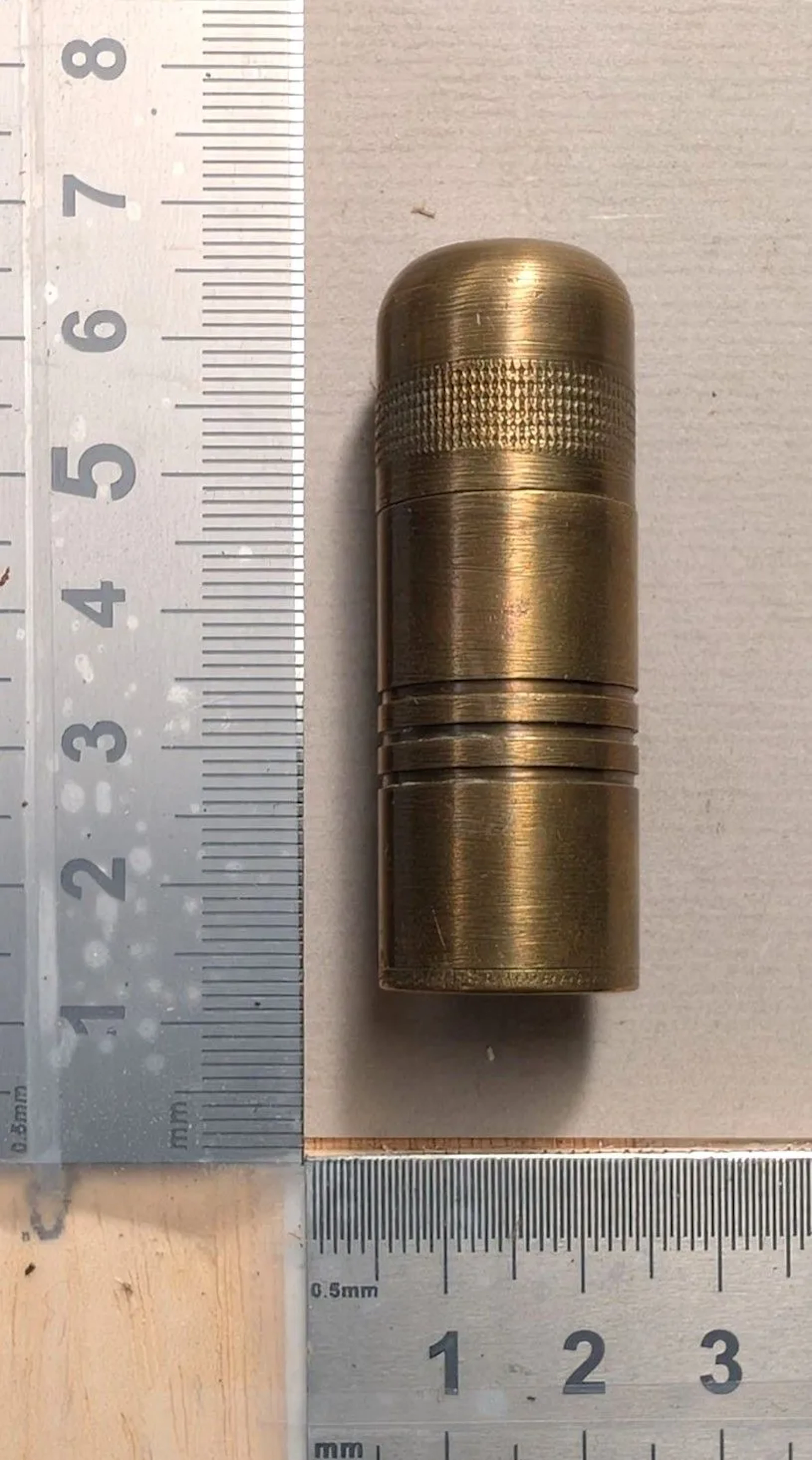 1 antique trench lighter, handmade by a soldier—see photos for dimensions