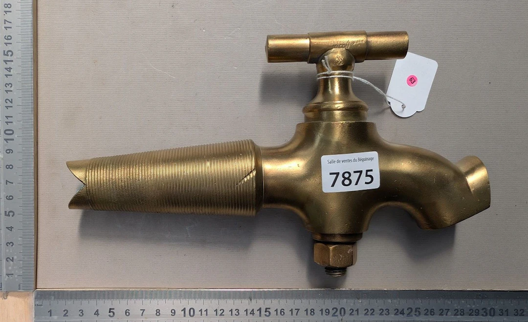 Antique bronze faucet—see photos for dimensions and condition