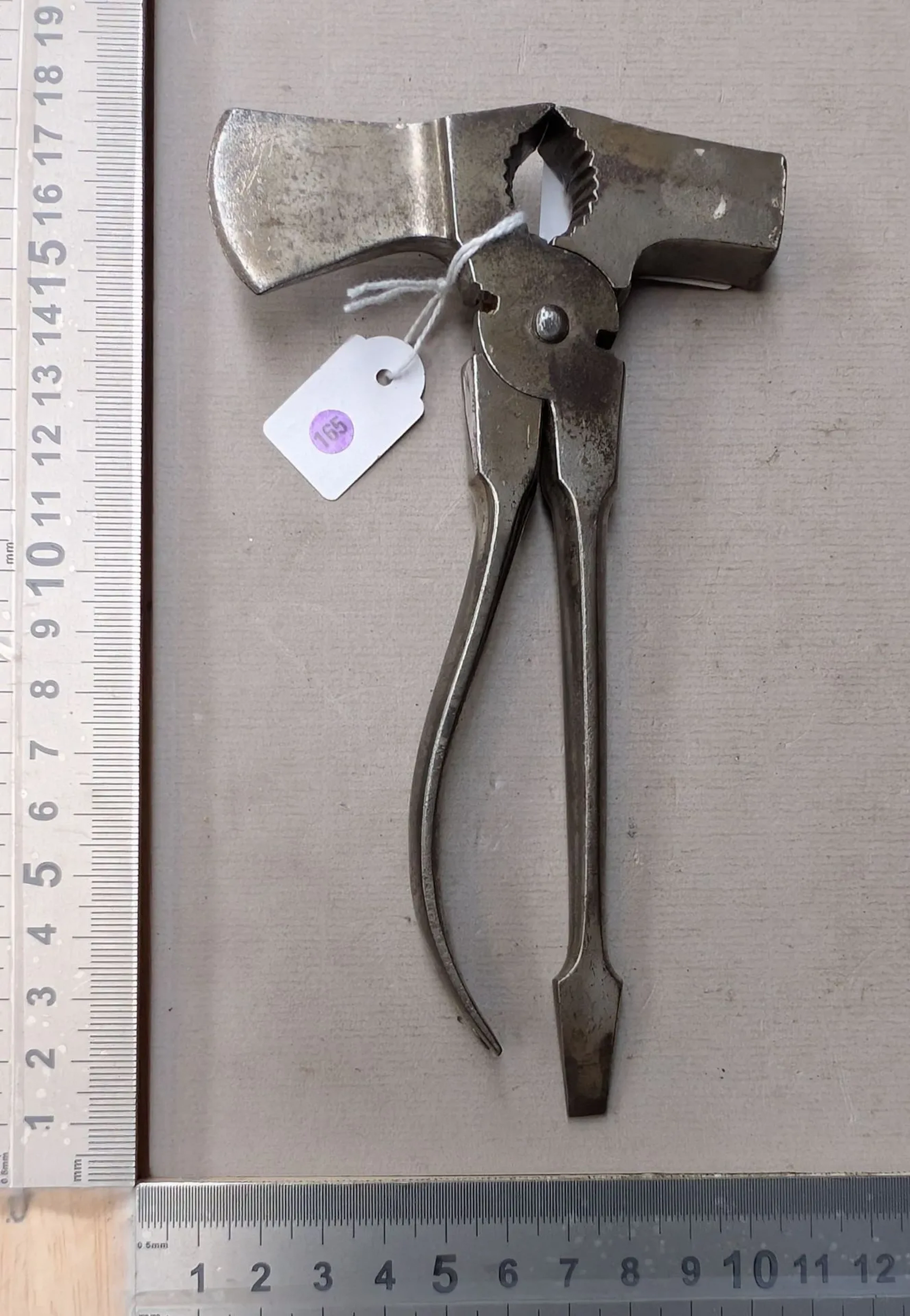 1 small multifunction hatchet—see photos for dimensions and condition
