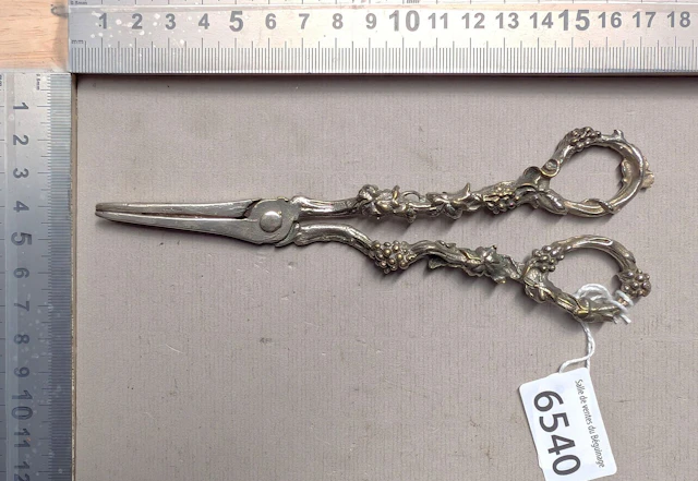 Antique grape-harvesting shears—see photos for dimensions and condition