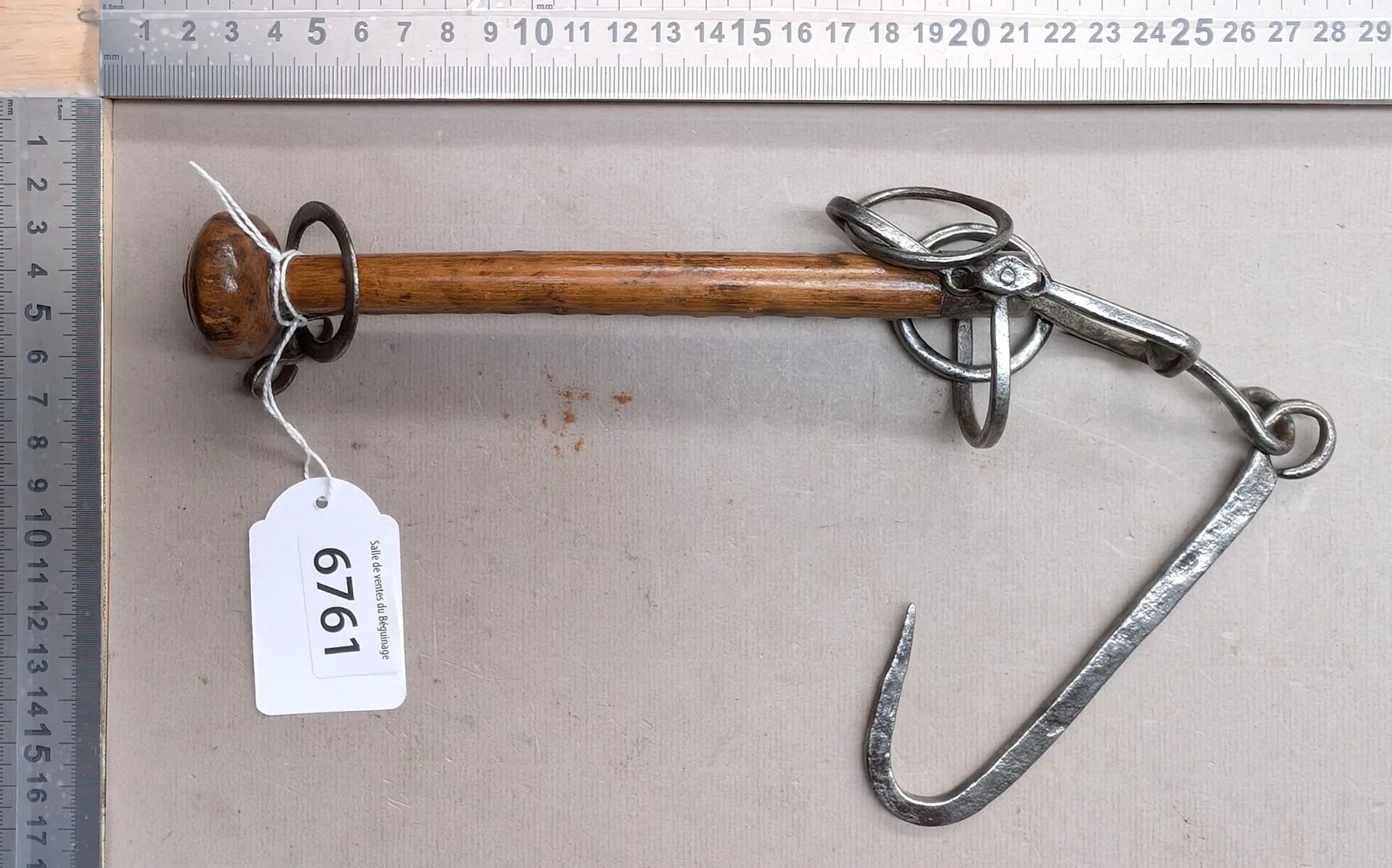 Antique Roman scale from the 18th century—see photos for dimensions