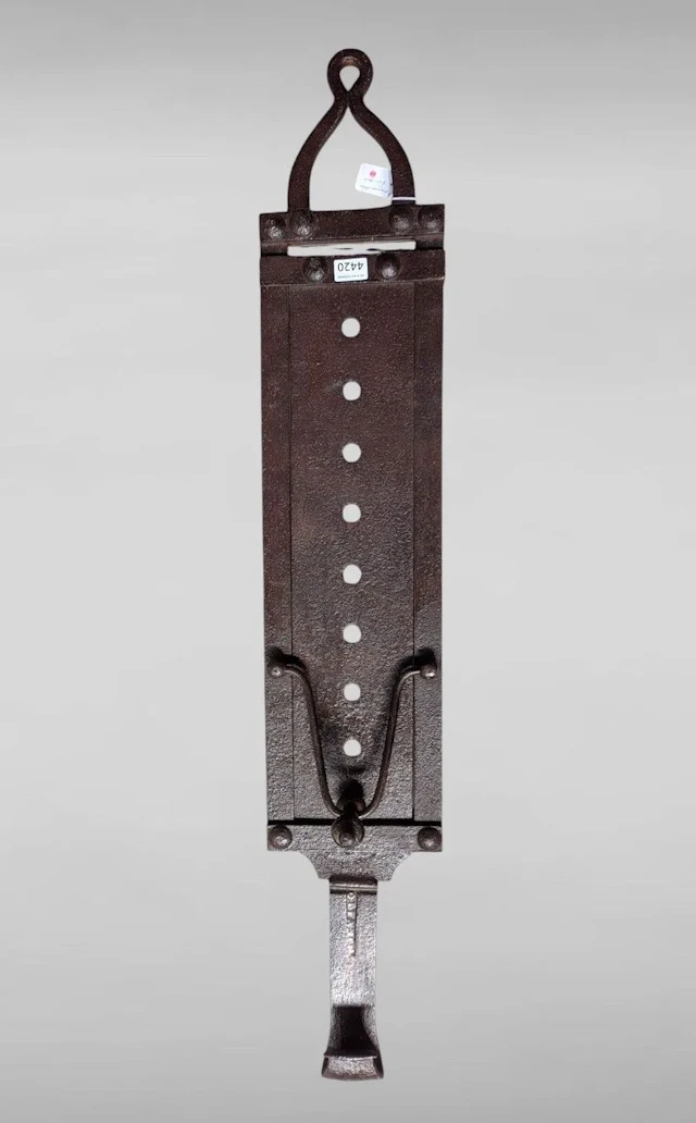 Antique wrought-iron rack—see photos for dimensions and condition