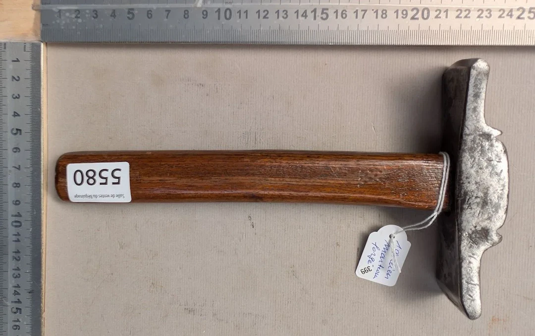 A rare antique forged hammer—see photos for dimensions and condition