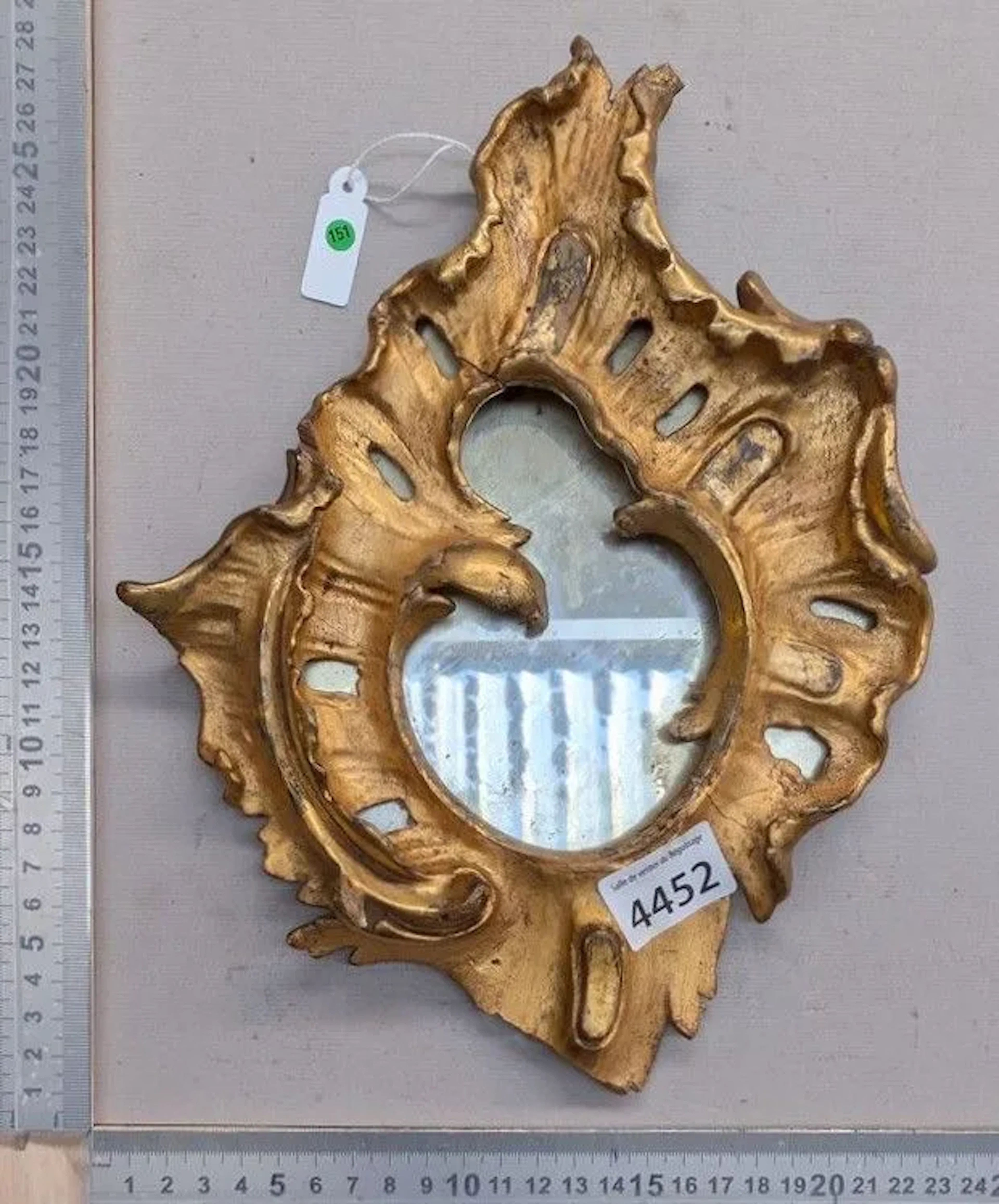 Small Louis XV-style mirror - See photos for dimensions and condition