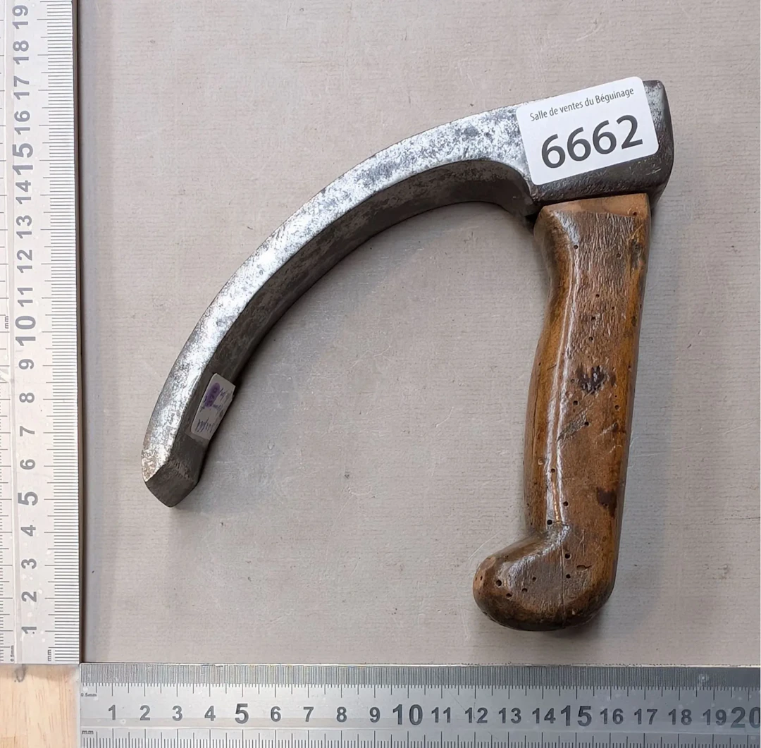 Cute little wrought-iron adze—see photos for dimensions and condition