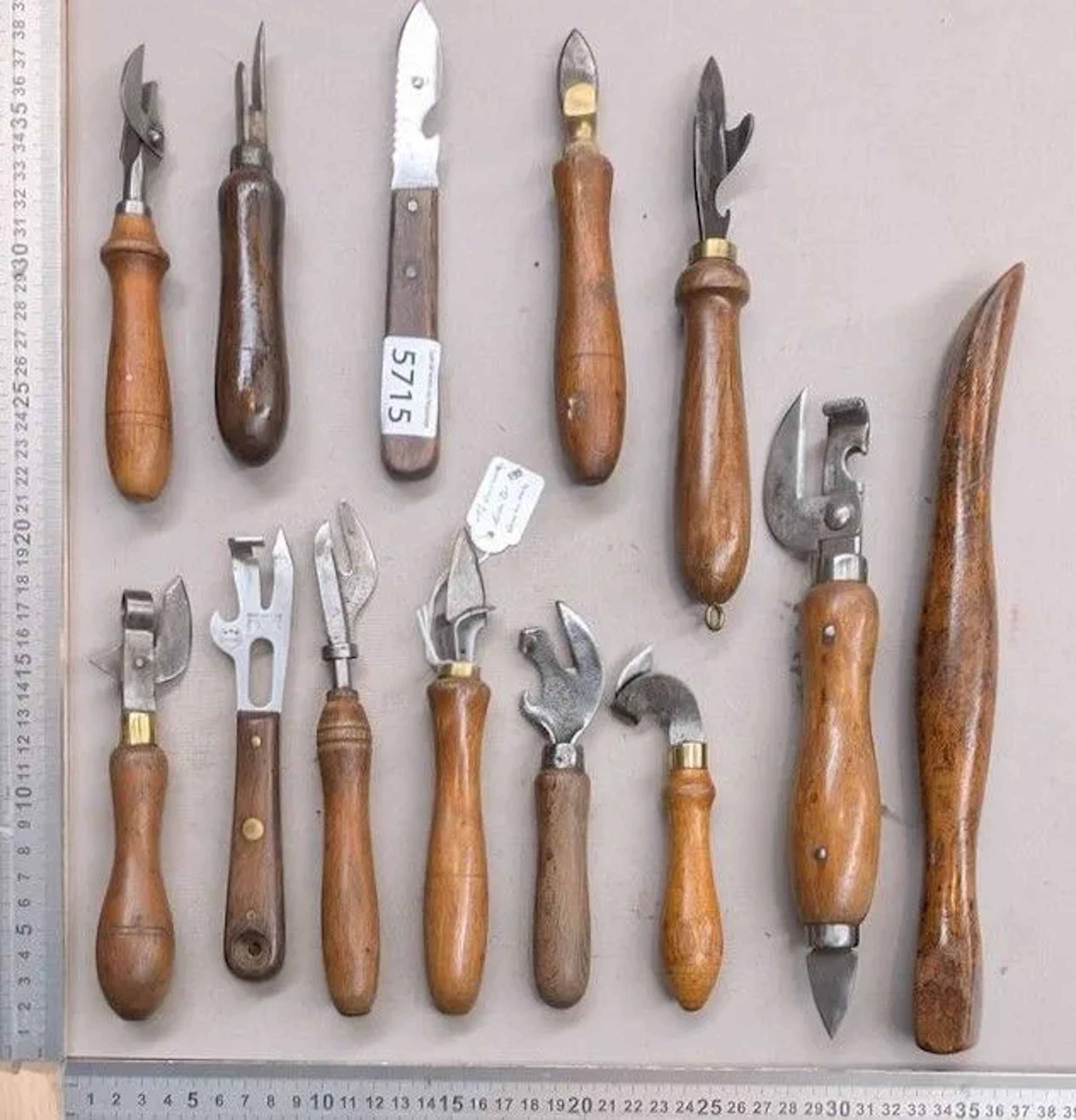 Antique kitchen tools—see photos for dimensions and condition