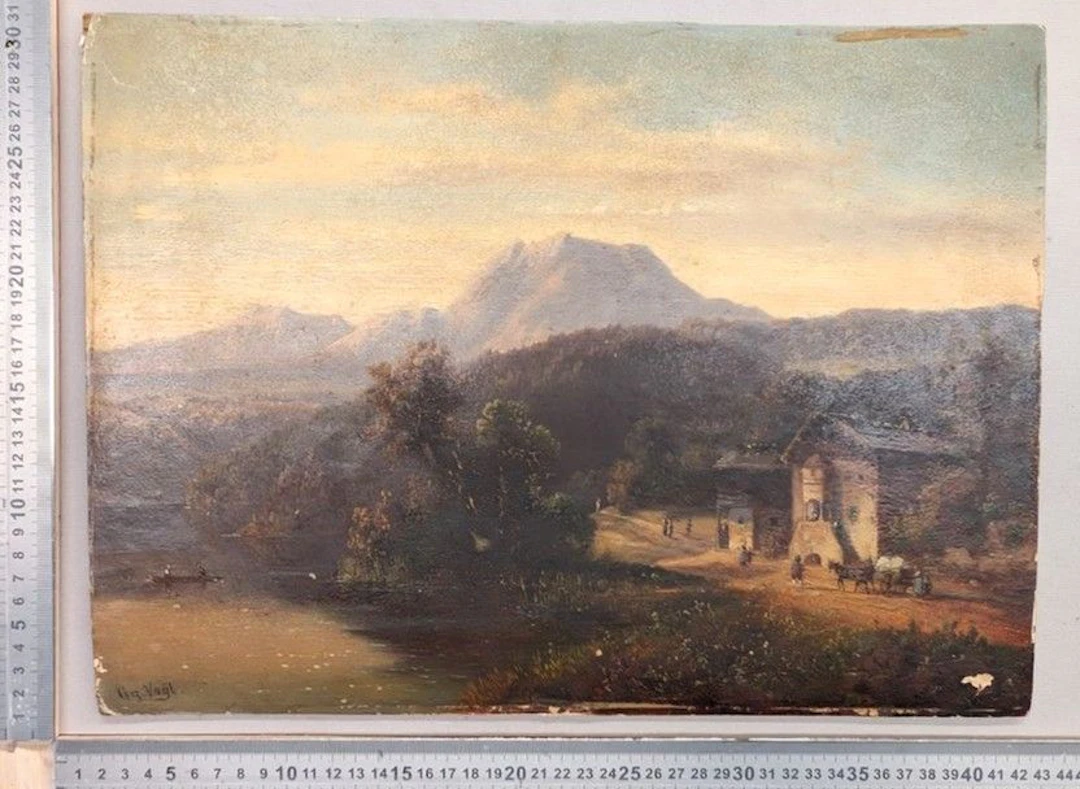 Antique painting by GG. Vogh (1795–1843)—See photos for dimensions