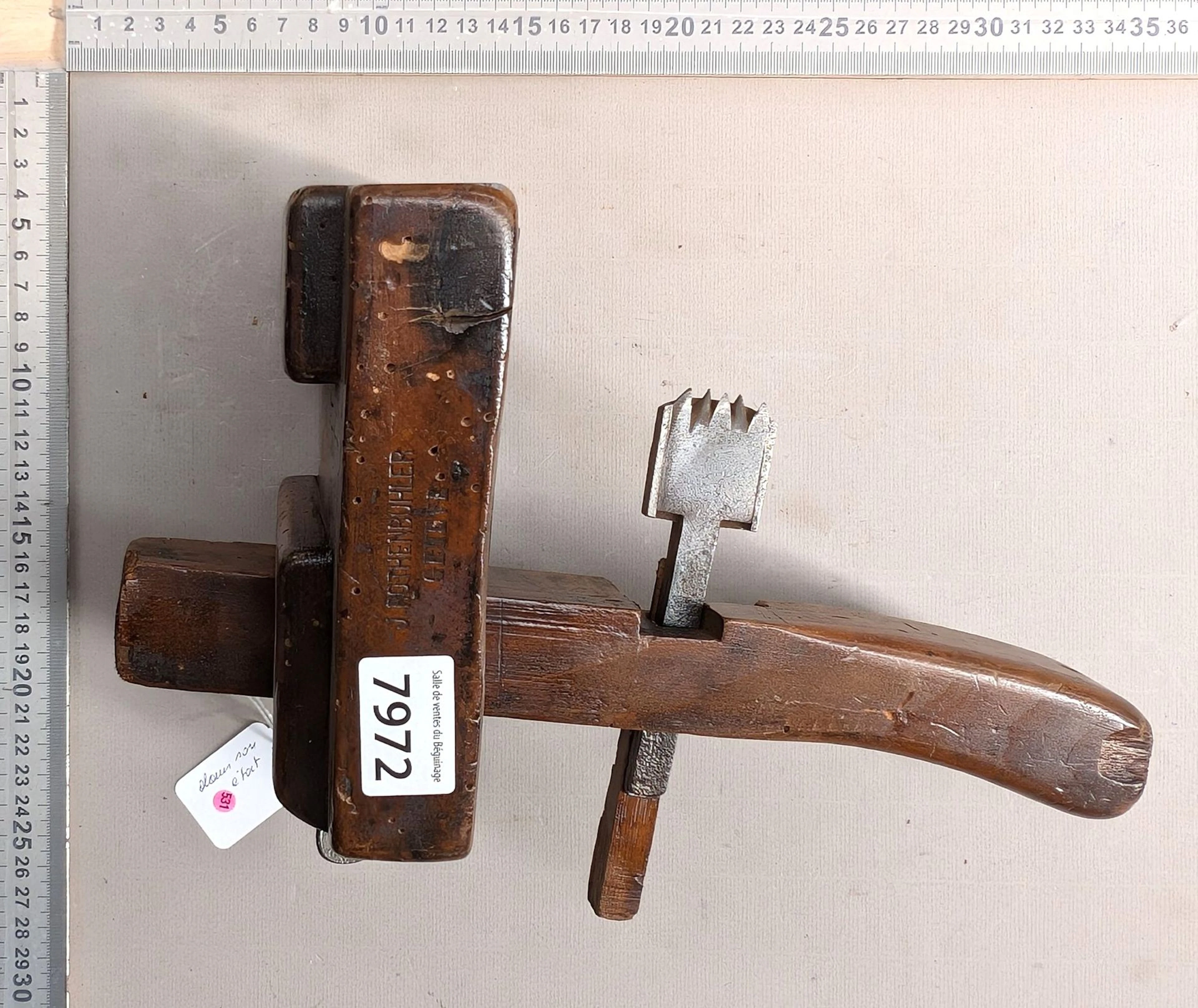 1 old end plane for leveling the top—see photos for dimensions and condition
