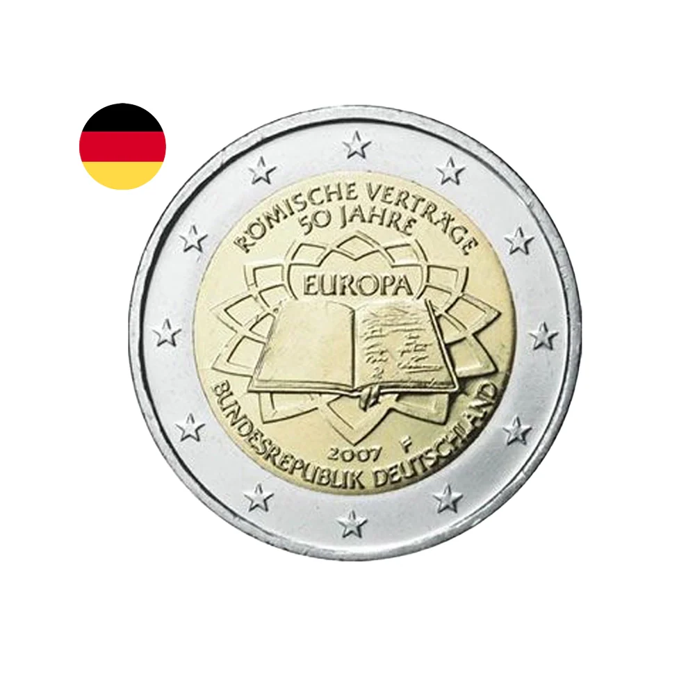 Pièce 2 Euros Pays-Bas 2007 – Traité De Rome, Avec Certificat D'authenticité