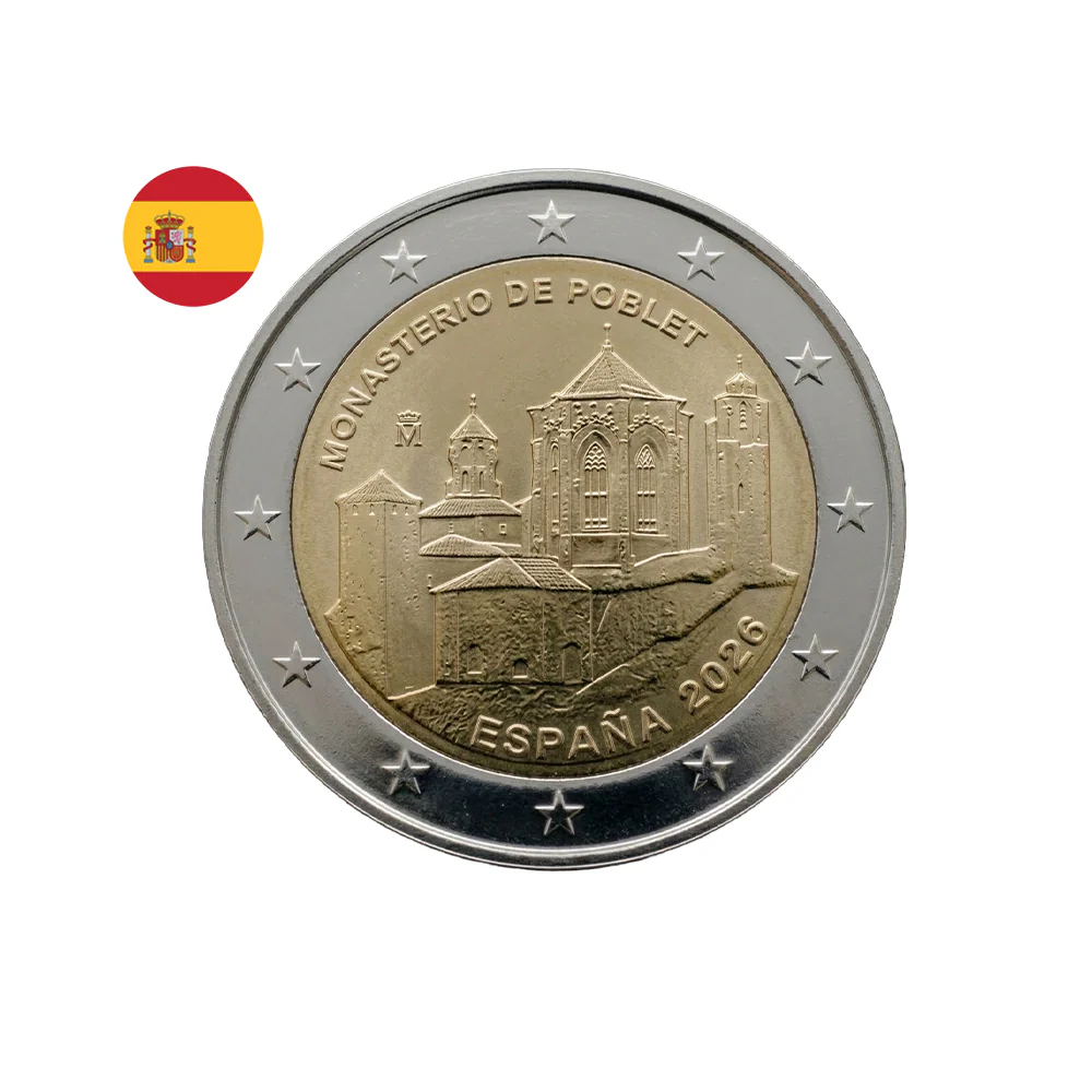 Espagne 2026 - 2 Euro Commémorative - Monastère de Poblet