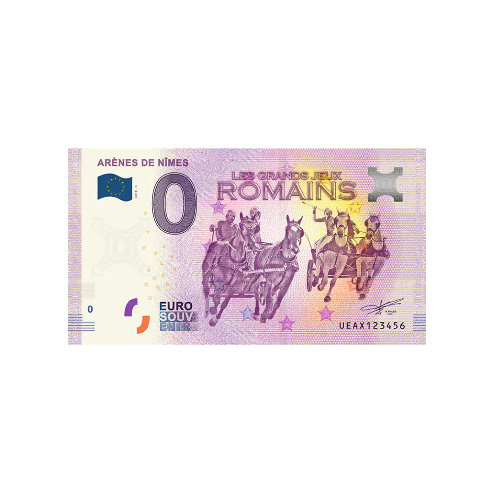 GRECE Athènes, Acropolis, 2017, Billet Euro Souvenir