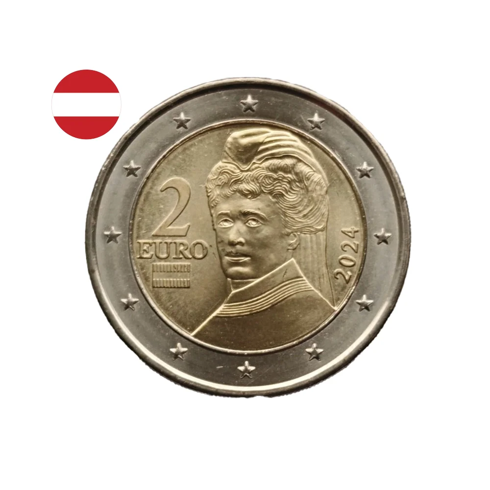 Autriche 2024 - 2 Euros Commémorative - Prix Nobel de la Paix
