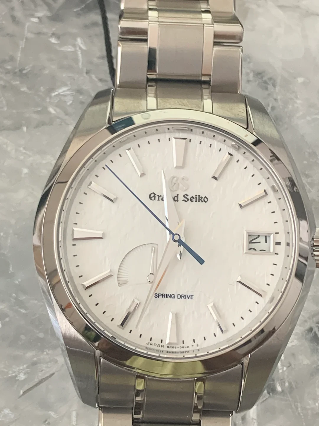 Grand Seiko Snowflake Spring Drive 41mm Titanium bracelet Ref SBGA211