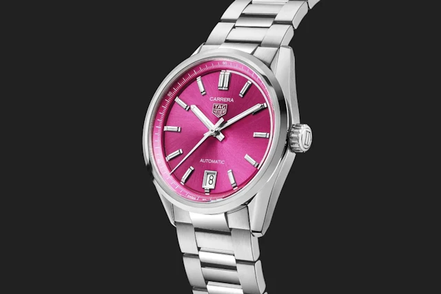 TAG Heuer Carrera Date Women's Pink dial 36mm WBN2313.BA0001 Bracelet