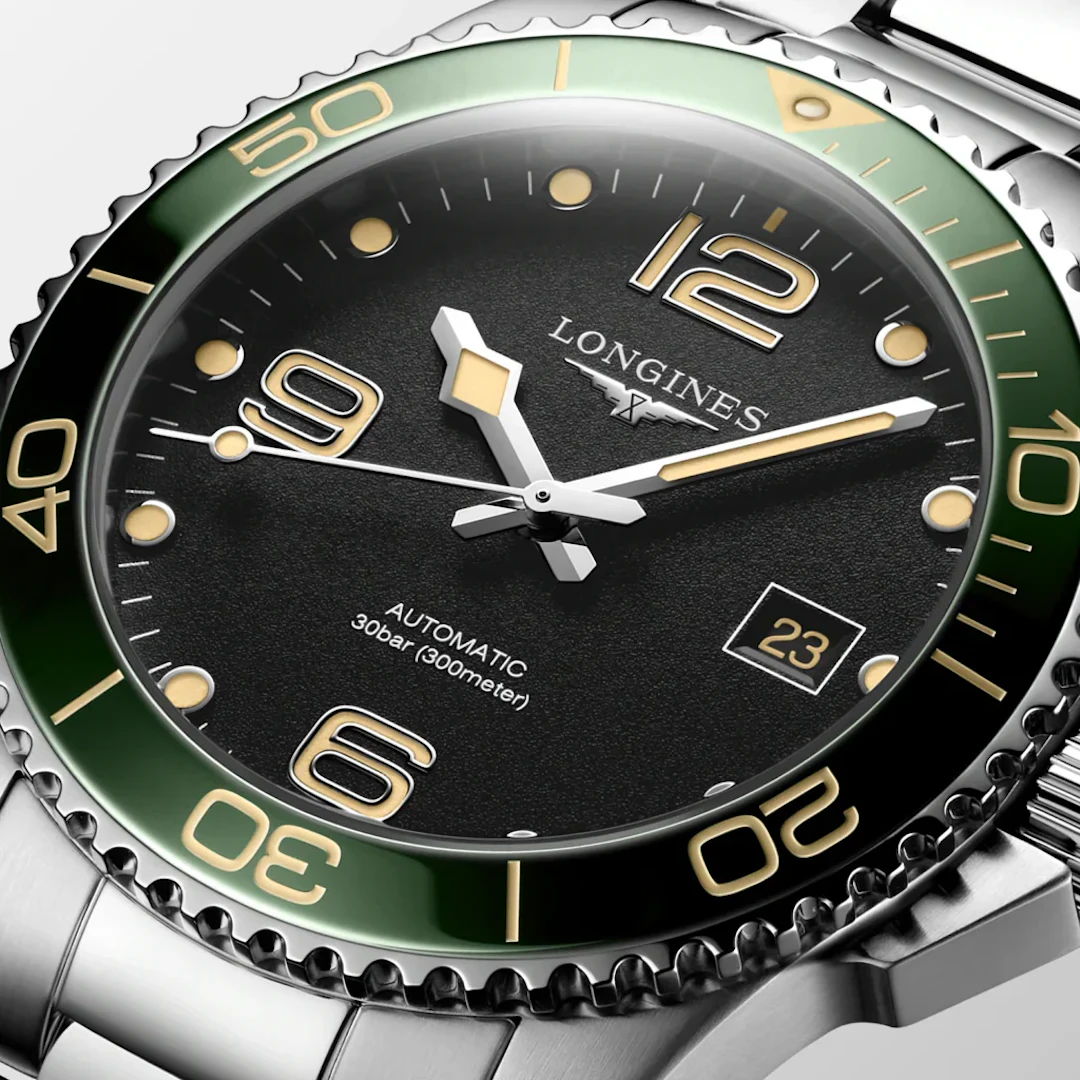 Longines Hydroconquest green dial bracelet 41mm L3.781.4.05.6